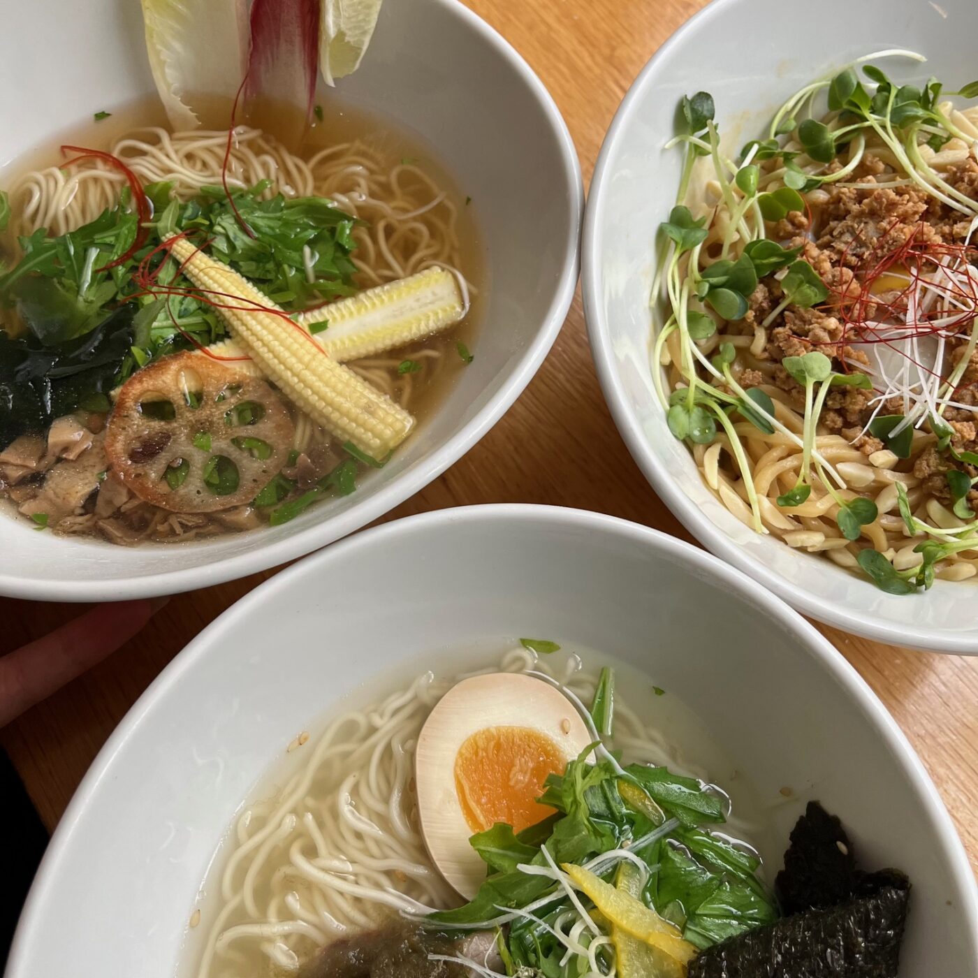 Ramen Yuzu Shio, Ramen vegan et Tant-tan de Sanjo